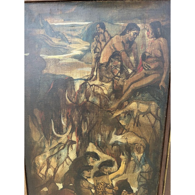 Konrad Josef Müller, Religious Triptych, 1950s, Painting on Wood For Sale - Image 12 of 13