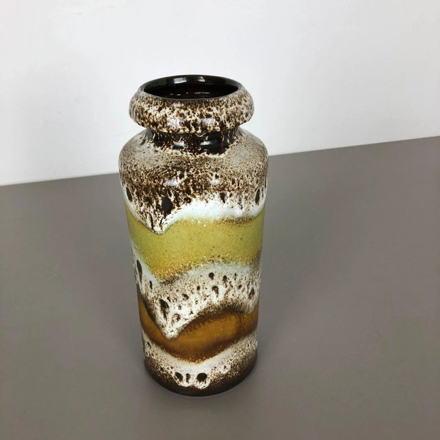 Pottery ceramic vase Fat lava Producer: Scheurich, Germany Decade: 1970s Origin: Germany Original vintage 1970s pottery...