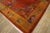 1920s Orange Pumpkin Floral Antique Chinese Art Deco Carpet 9' X 11' 6" Knotted Wool Rug For Sale - Image 12 of 12