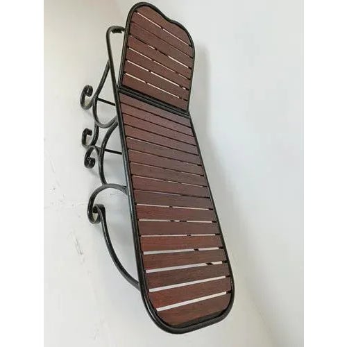 Italian Brown Wood Daybed For Sale - Image 11 of 12