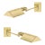 Pair of Mid-Century Modernist Swing Arm Articulating Sconces in Polished Brass For Sale