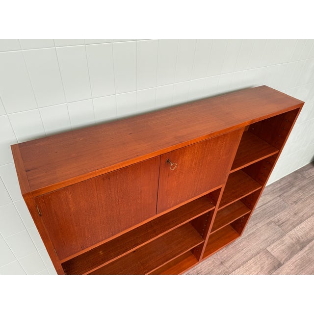 Vintage Italian Teak Bookcase, 1960s For Sale - Image 10 of 16