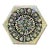 Korean Najeonchilgi Hexagonal Mother-of-Pearl Floral Lacquer Box For Sale