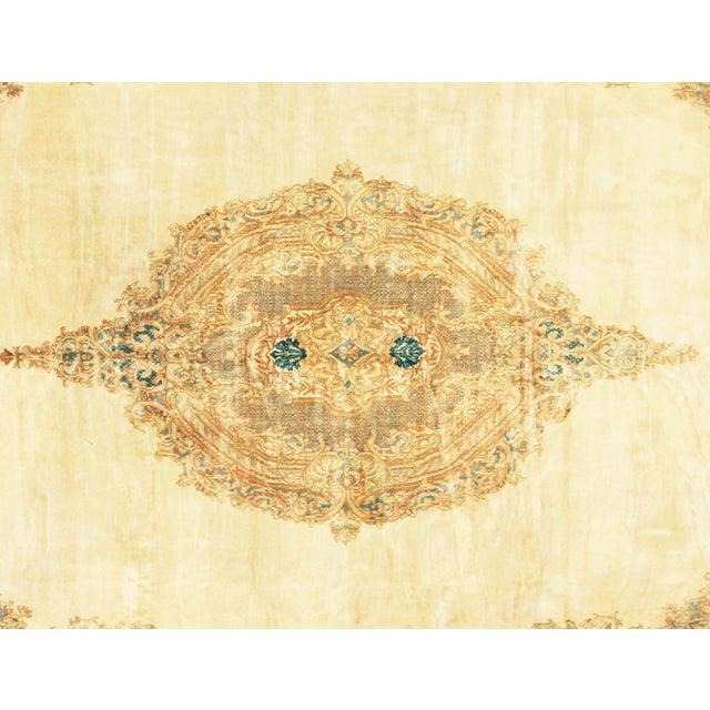 Vintage Persian Decorative Oriental Kerman Arjomand Rug in Large Size For Sale - Image 4 of 5