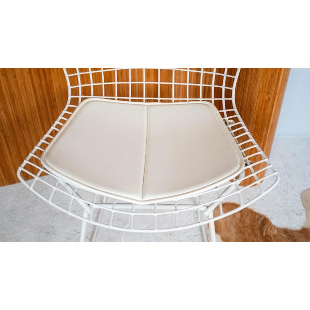 Vintage Knoll Bertoia White Side Chair For Sale - Image 10 of 18