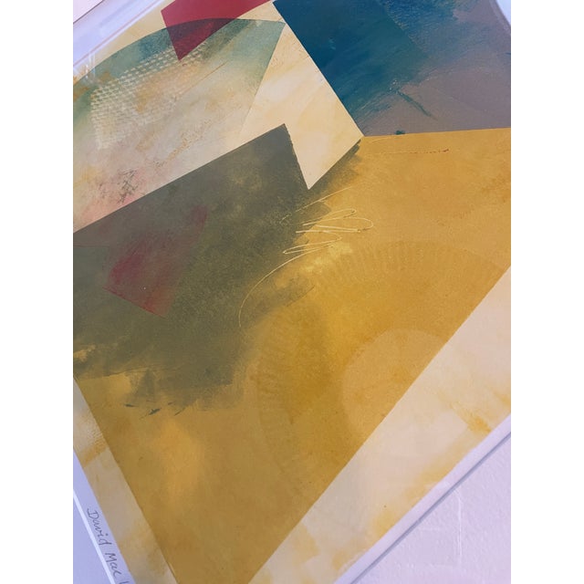 2000 - 2009 Contemporary “Clockwise” by David Mac Innes – Signed Monoprint, 2004 – 25 X 32 – Custom Framed For Sale - Image 5 of 12