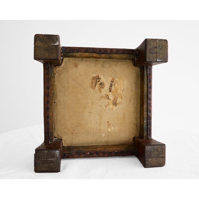 Gustav Stickley Arts & Crafts Leather Footstool, American No. 302, Circa 1910 For Sale - Image 18 of 18