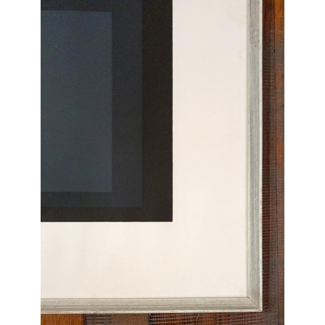 Mid 20th Century Mid-Century Serigraph Silkscreen Print of Josef Albers #4 in Series "Hard Edge, Soft Edge", 191/200 For Sale - Image 5 of 18