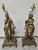A pair of 19th Century French figural Sculpture mounted as table lamps, featuring Gilt spelter sculptures of women in...
