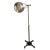 Industrial Vintage Mid 20th Century Chrome Industrial Floor Lamp on Wheels For Sale - Image 3 of 13
