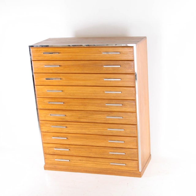 1980s Japanese High Chest of Drawers, 1980s For Sale - Image 5 of 14