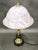 Art Nouveau French Brass, Marble and Opaline Glass Table Lamp, 1920s For Sale - Image 11 of 12