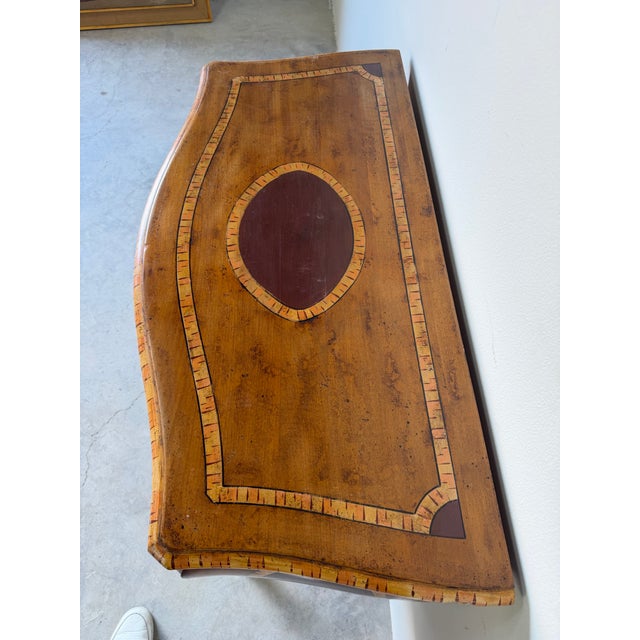 1980s Vintage Hekman Italian Bombay Style Hand-Painted Commode For Sale - Image 5 of 12