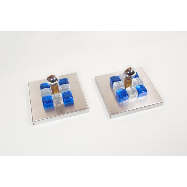 ecorative Murano glass wall lamps by Albano Poli for Poliarte, Italy, 1970s. Both in very good condition, with minimal...