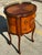 Immaculate 1940’s marquetry Louis XV inlaid nightstand. Two dovetailed drawers with garland brass hardware, Cabriole legs,...