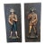 Pair of Large HTF Midcentury 1960s American Revolutionary War Minutemen Soldiers 3d Wall Decor Rough Luxe Appeal For Sale