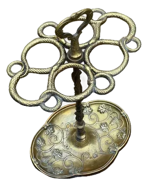Vintage Brass Umbrella Stand, Mid-20th Century