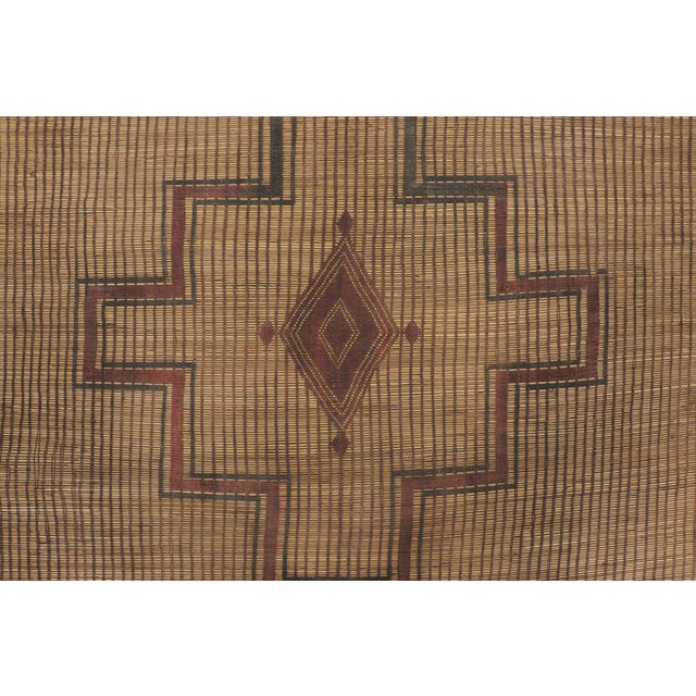 Moroccan Oversized Vintage Tuareg Rug With Medallion in Beige & Brown - Rug & Kilim For Sale - Image 3 of 7