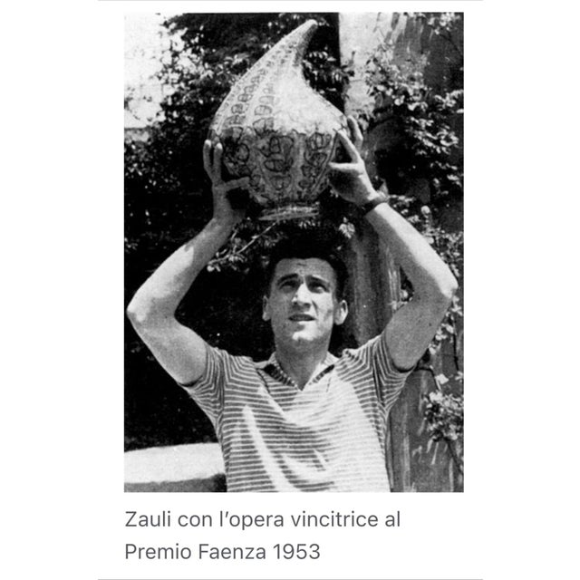 1950s Italian Modern Archived Vase by Carlo Zauli, 1953 For Sale - Image 5 of 8