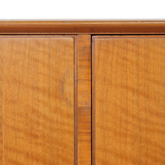 Wood Mid Century Armoire by Alfred Cox, 1950s For Sale - Image 7 of 10