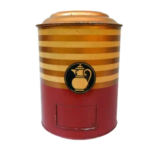 Art Deco Printed Kaiser's Coffee Storage Tin
