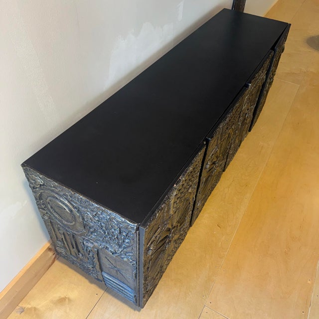 Mid 20th Century Adrian Pearsall "Goop" Brutalist Console Credenza For Sale - Image 5 of 11