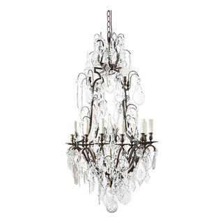 French 19th Century Massive Crystal Chandelier For Sale