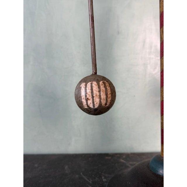 Mid 20th Century Vintage Folk Art Strongman Carnival Balance Toy Sculpture For Sale - Image 5 of 11