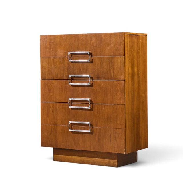 Mid-Century Modern Adrian Pearsall for Craft Associates Mid Century Highboy Dresser For Sale - Image 3 of 5