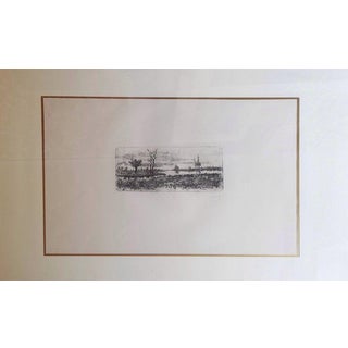 Giovanni Fattori, In the Pisan Plain, 1925, Etching For Sale