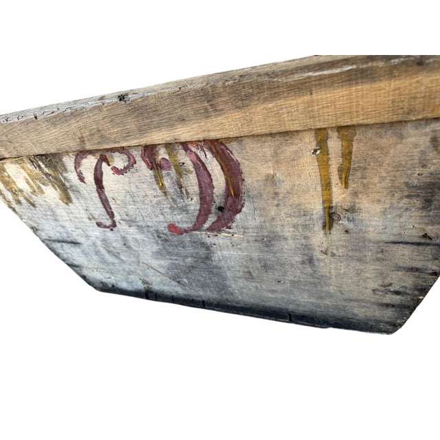 Late 19th Century Antique French Champagne Vinery Crate With Original Stenciling For Sale - Image 5 of 14