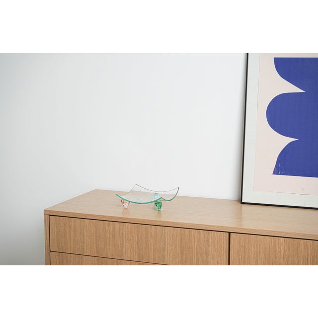 Italian Glass Platter, 1970s For Sale - Image 6 of 7