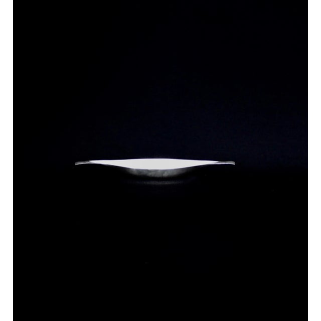 Vintage John Prip for Reed and Barton Silverplate Modernist Dish For Sale - Image 10 of 13