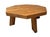 Mid-Century Modern Rustic Brutalist Round Coffee Table in Oak, 1960s For Sale - Image 6 of 11