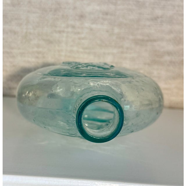 Aqua Antique American Historical Glass Flask, George Washington, Zachary Taylor, Circa 1848 For Sale - Image 8 of 12