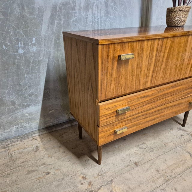 Mid-Century Modern Vintage Chest of Drawers, Former Czechoslovakia, 1970s For Sale - Image 3 of 6