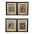 Antique Gil Blas French Belle Époque Newspaper Advertising Framed Steinlen 23" - Set of 4 For Sale