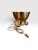 Metal Vintage Hollywood Regency Polished Brass Urn Table Lamp With Scroll Feet, 35” For Sale - Image 7 of 7