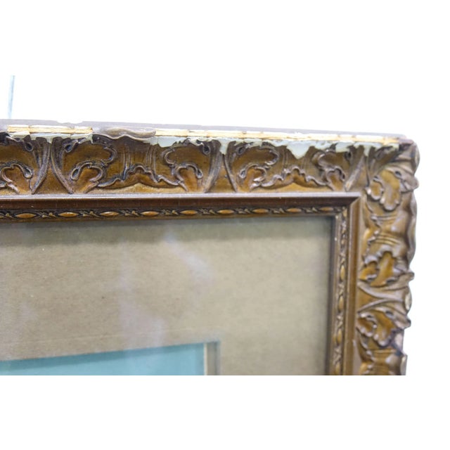 1910s 1915 "Gods Gift" Figurative Watercolor Painting Signed by E. Lochlilar, Framed For Sale - Image 5 of 8