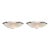 Mid-Century Pair of Frosted Glass and Chrome Lightolier Sconces For Sale