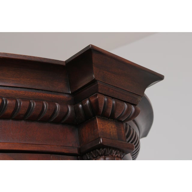 Henredon Bow Glass Mahogany Curio China Cabinet For Sale - Image 9 of 18