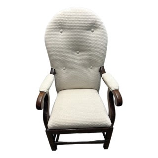 Early 18th Century English Country Wing Chair For Sale