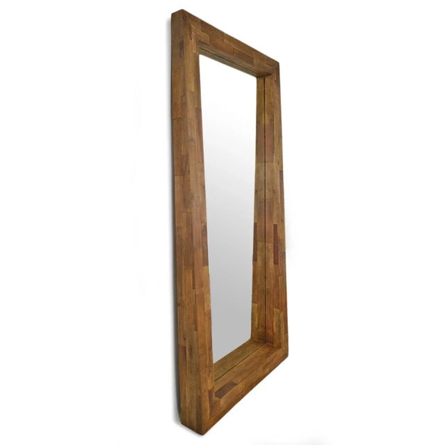 Farmhouse Large Mod Salvage Full Length Mirror For Sale - Image 3 of 5