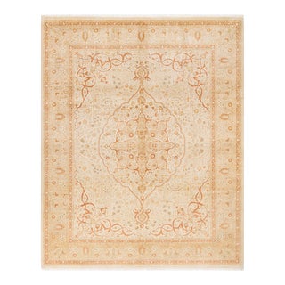 Mogul, One-of-a-Kind Hand-Knotted Area Rug - Ivory, 8' 2" x 10' 1" For Sale