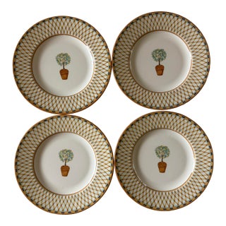 Set of 4 Lemon Tree Dessert or Salad Plates by Johnson Bros For Sale