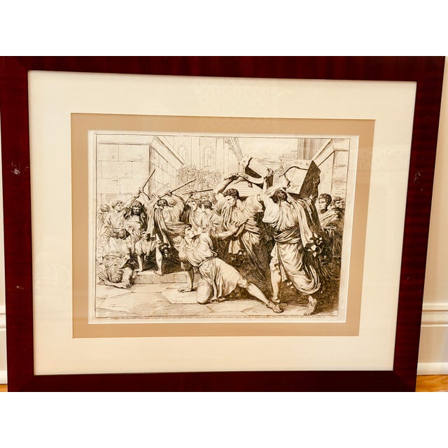 White Set of Four, Original Etchings of Roman History, 1817 For Sale - Image 8 of 10