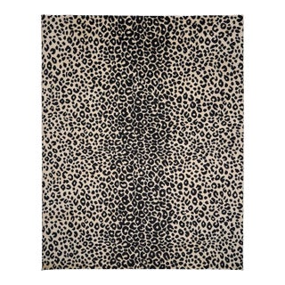Schumacher Iconic Leopard 8' x 10' Rug in Graphite For Sale