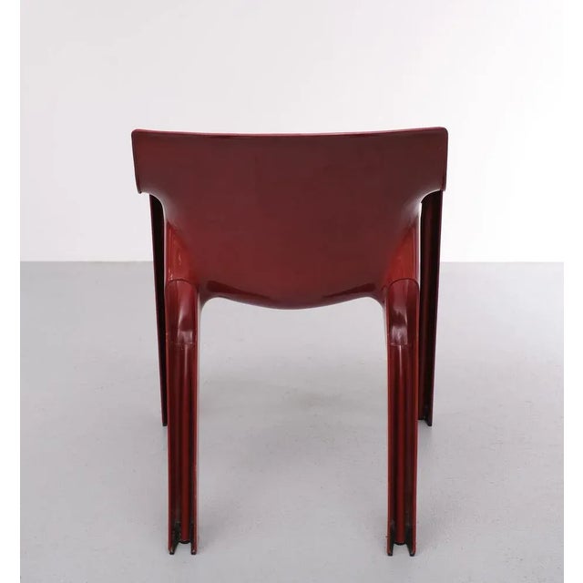 Maroon Gaudi Armchair by Vico Magistretti for Artimeta, Italy, 1970s For Sale - Image 8 of 13