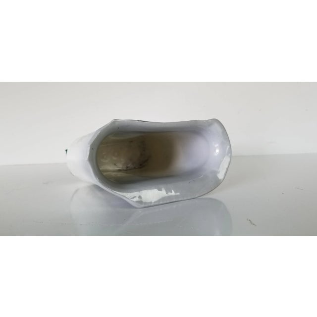 80s Gibson Modernist Art Hand-Painted Decorative Vase For Sale - Image 10 of 12