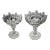 19th century English Georgian Flint Glass Compote - A Pair For Sale